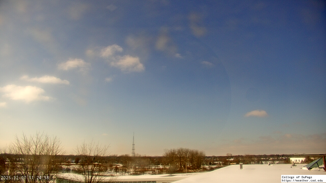 Thumbnail for current weather camera view from College of DuPage in Glen Ellyn, Illinois