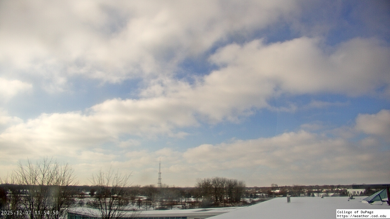 Thumbnail for current weather camera view from College of DuPage in Glen Ellyn, Illinois