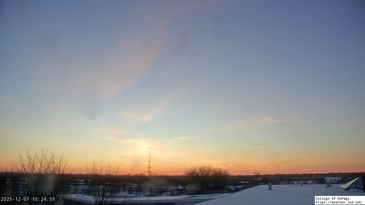 Thumbnail for current weather camera view from College of DuPage in Glen Ellyn, Illinois