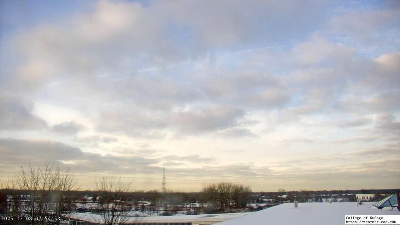 Thumbnail for current weather camera view from College of DuPage in Glen Ellyn, Illinois