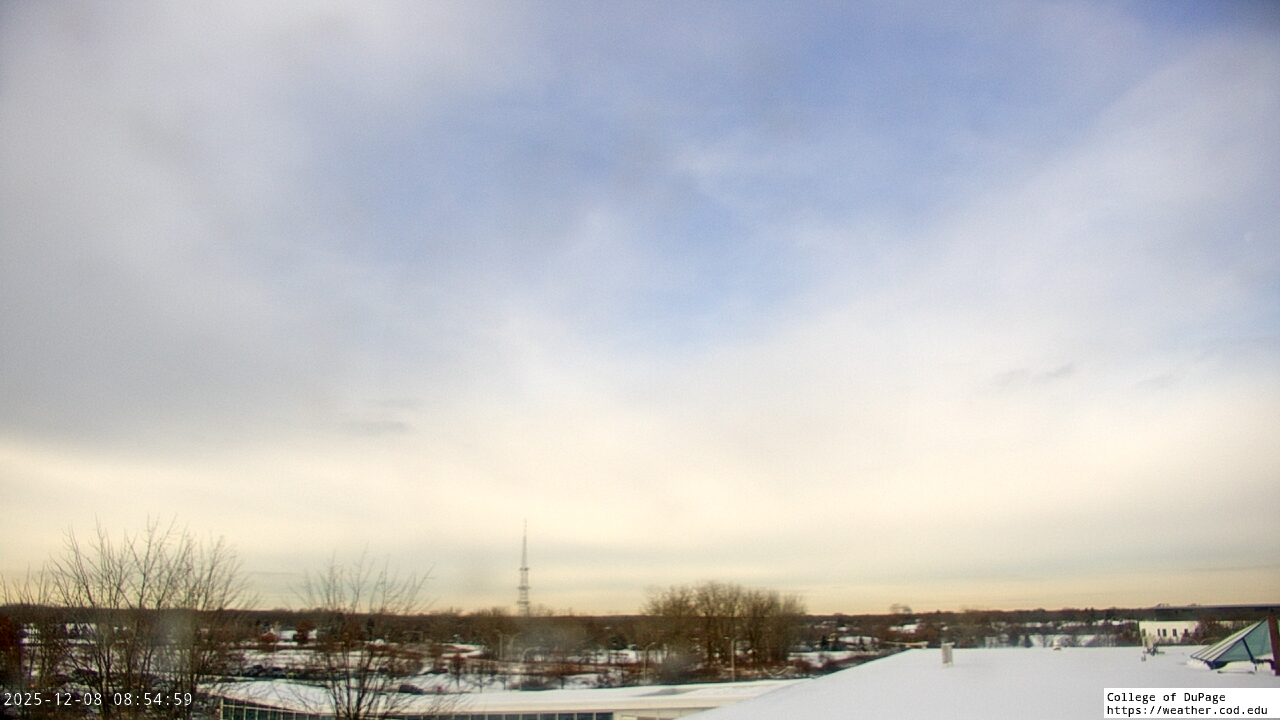 Thumbnail for current weather camera view from College of DuPage in Glen Ellyn, Illinois