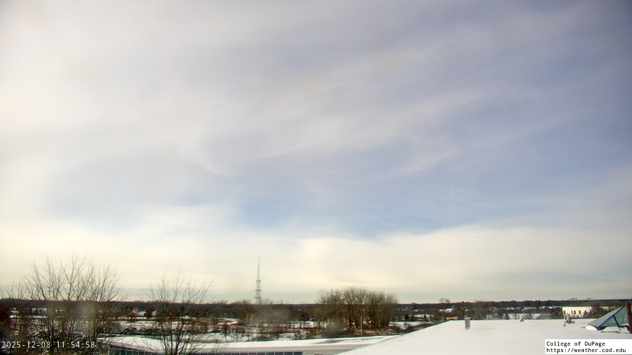 Thumbnail for current weather camera view from College of DuPage in Glen Ellyn, Illinois