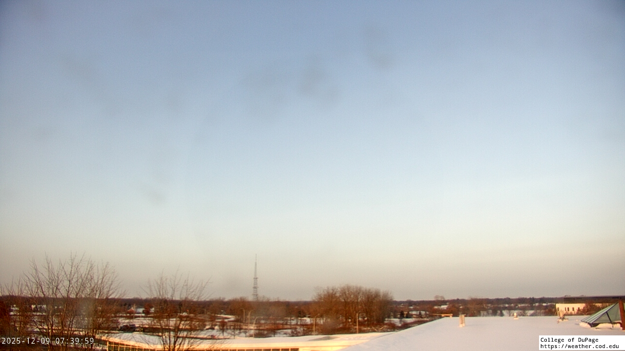 Thumbnail for current weather camera view from College of DuPage in Glen Ellyn, Illinois