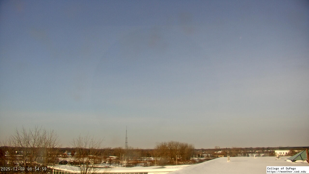 Thumbnail for current weather camera view from College of DuPage in Glen Ellyn, Illinois