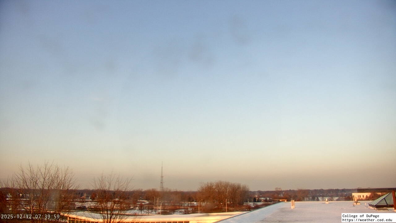 Thumbnail for current weather camera view from College of DuPage in Glen Ellyn, Illinois
