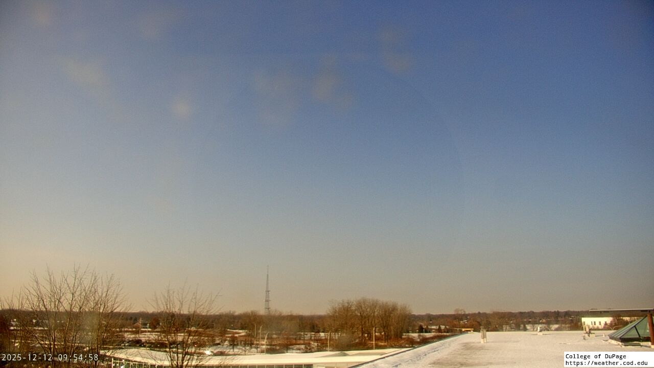 Thumbnail for current weather camera view from College of DuPage in Glen Ellyn, Illinois