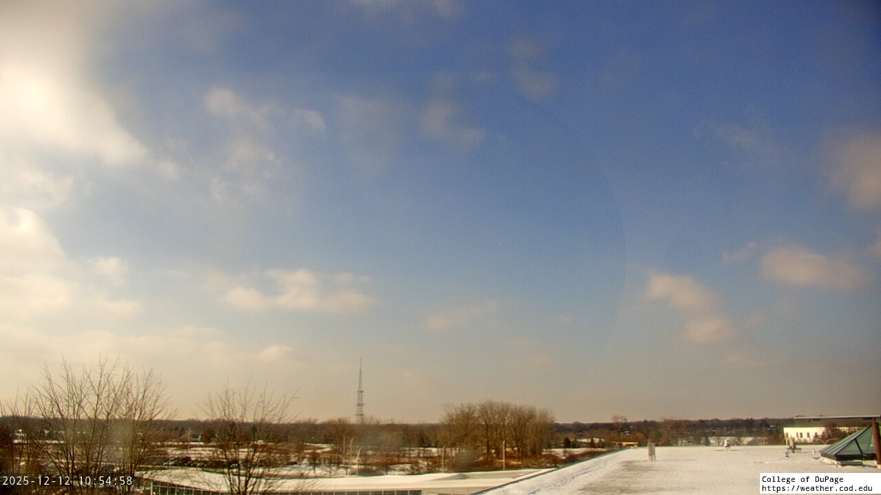 Thumbnail for current weather camera view from College of DuPage in Glen Ellyn, Illinois