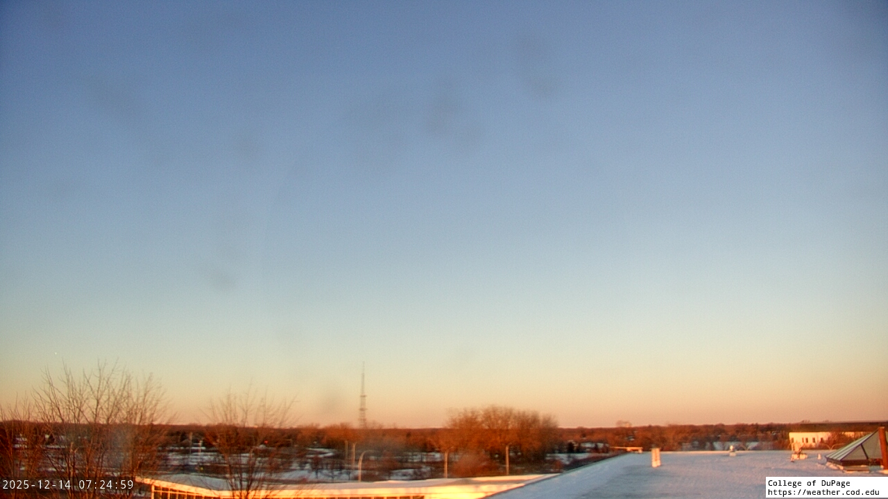 Thumbnail for current weather camera view from College of DuPage in Glen Ellyn, Illinois