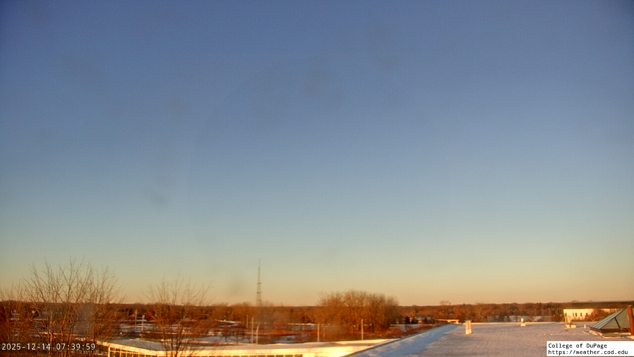 Thumbnail for current weather camera view from College of DuPage in Glen Ellyn, Illinois
