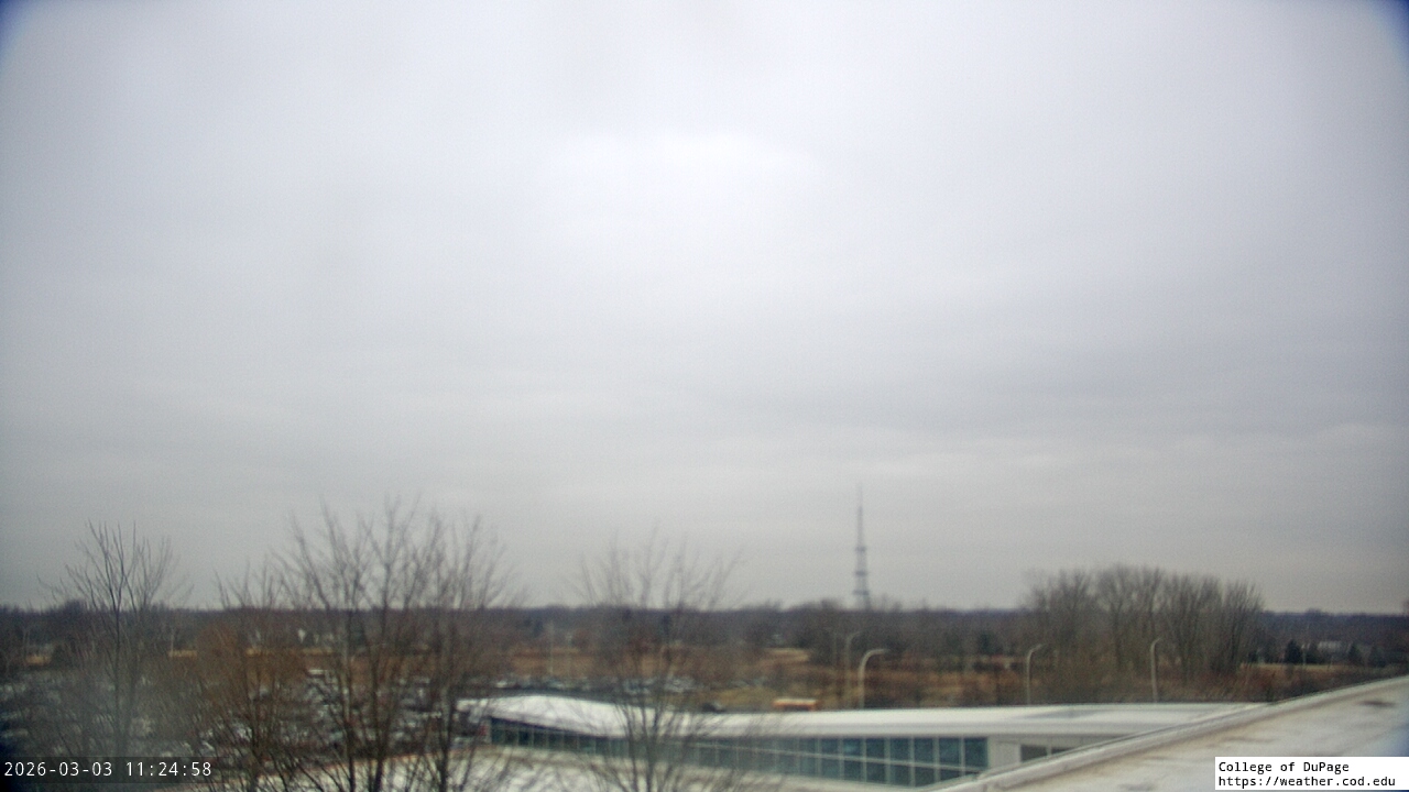 Thumbnail for current weather camera view from College of DuPage in Glen Ellyn, Illinois