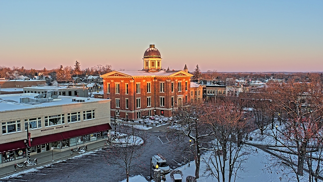 Thumbnail for current weather camera view from City of Woodstock in Woodstock, Illinois