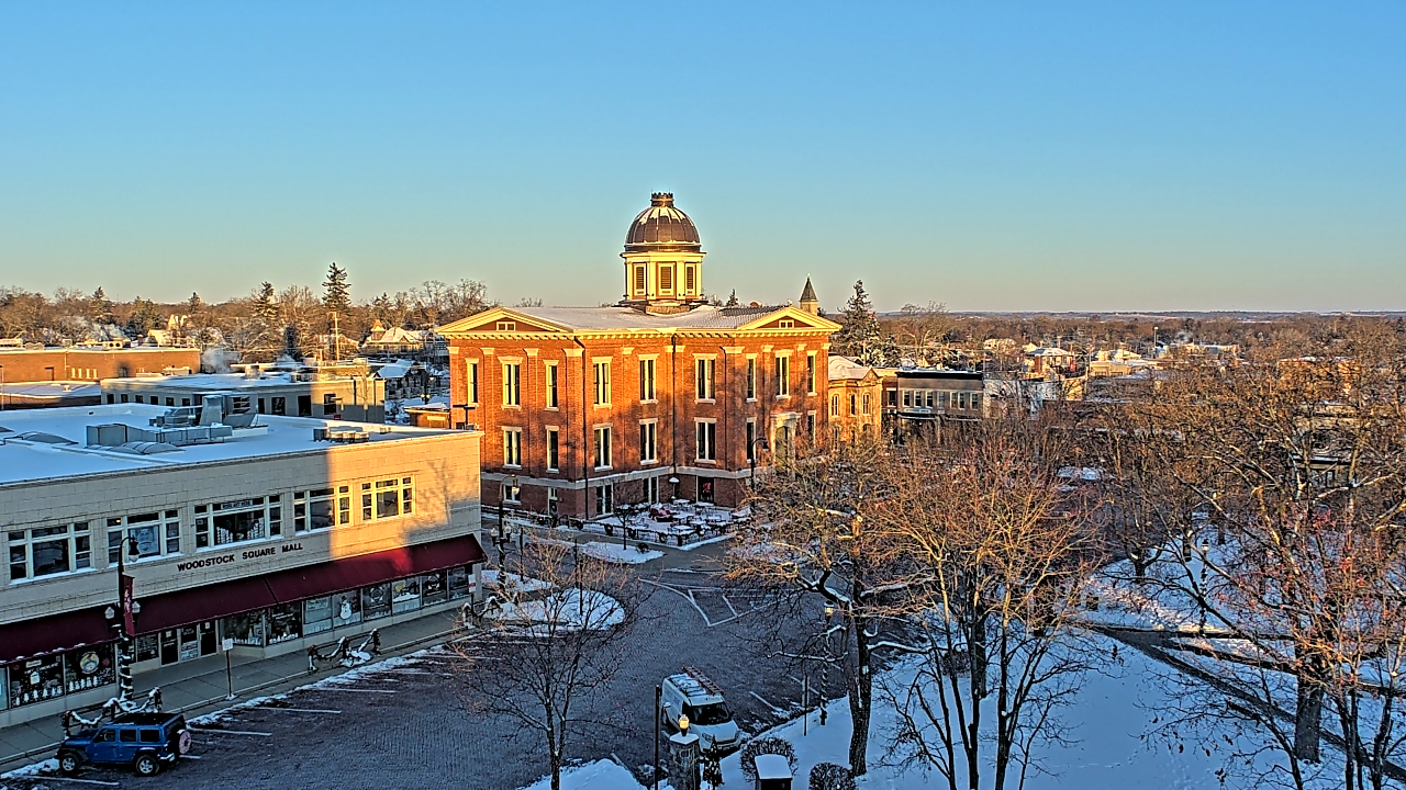 Thumbnail for current weather camera view from City of Woodstock in Woodstock, Illinois