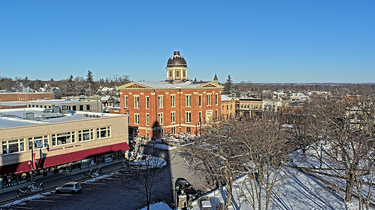 Thumbnail for current weather camera view from City of Woodstock in Woodstock, Illinois