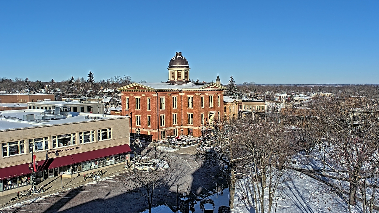Thumbnail for current weather camera view from City of Woodstock in Woodstock, Illinois