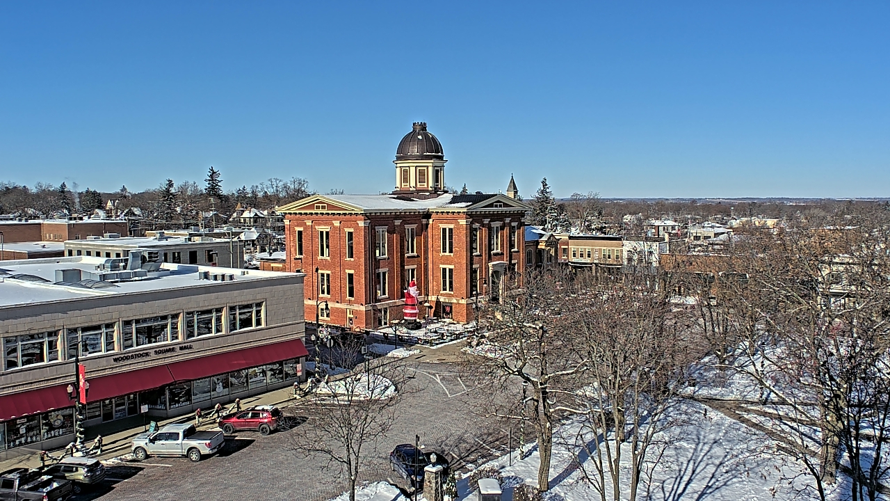 Thumbnail for current weather camera view from City of Woodstock in Woodstock, Illinois