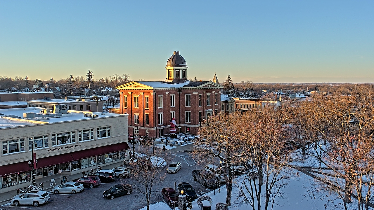Thumbnail for current weather camera view from City of Woodstock in Woodstock, Illinois