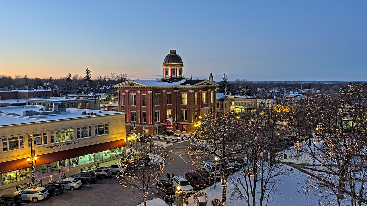 Thumbnail for current weather camera view from City of Woodstock in Woodstock, Illinois