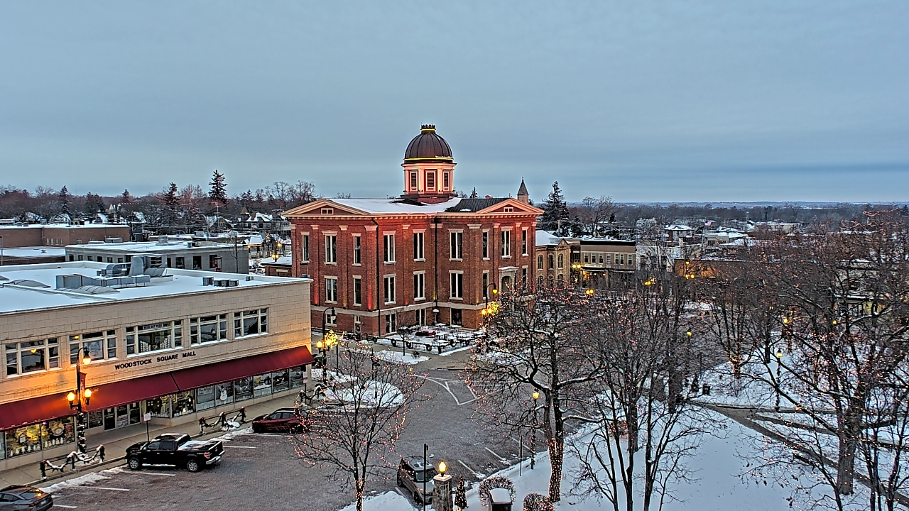 Thumbnail for current weather camera view from City of Woodstock in Woodstock, Illinois