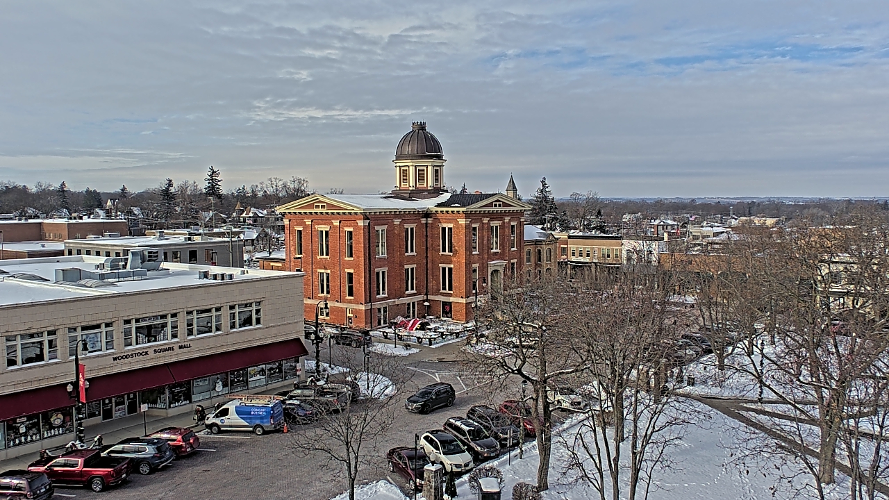 Thumbnail for current weather camera view from City of Woodstock in Woodstock, Illinois