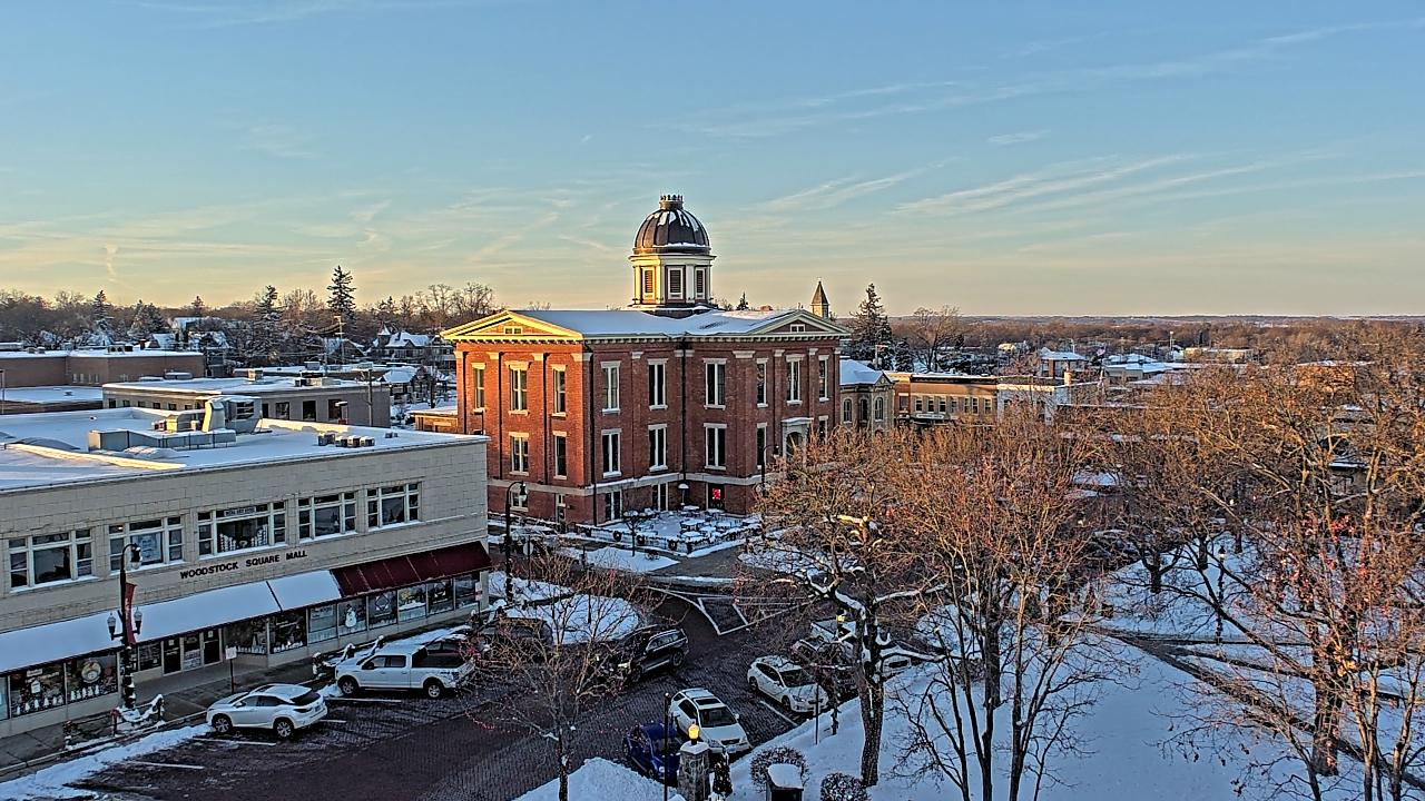 Thumbnail for current weather camera view from City of Woodstock in Woodstock, Illinois