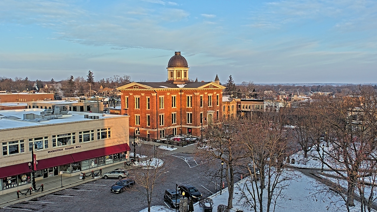 Thumbnail for current weather camera view from City of Woodstock in Woodstock, Illinois
