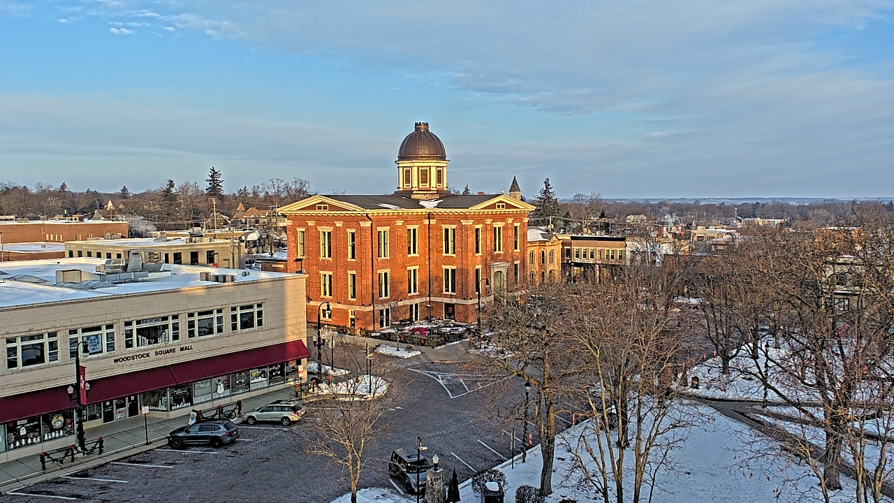 Thumbnail for current weather camera view from City of Woodstock in Woodstock, Illinois