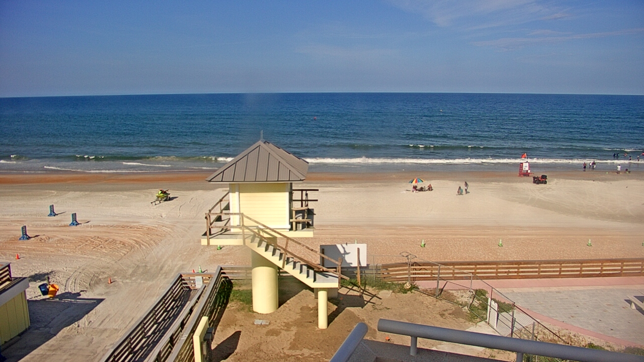 Thumbnail for current weather camera view from Volusia County Lifeguard HQ Admin Center in Daytona Beach, Florida