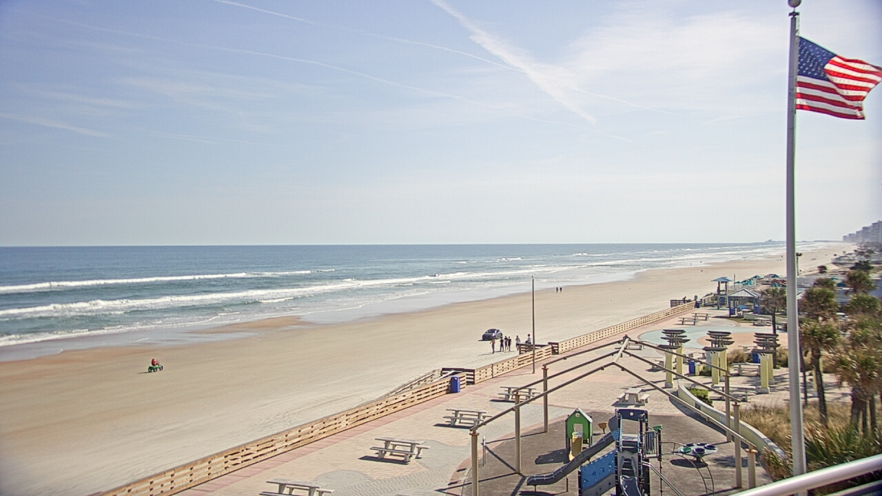 Thumbnail for current weather camera view from Volusia County Lifeguard HQ Admin Center in Daytona Beach, Florida