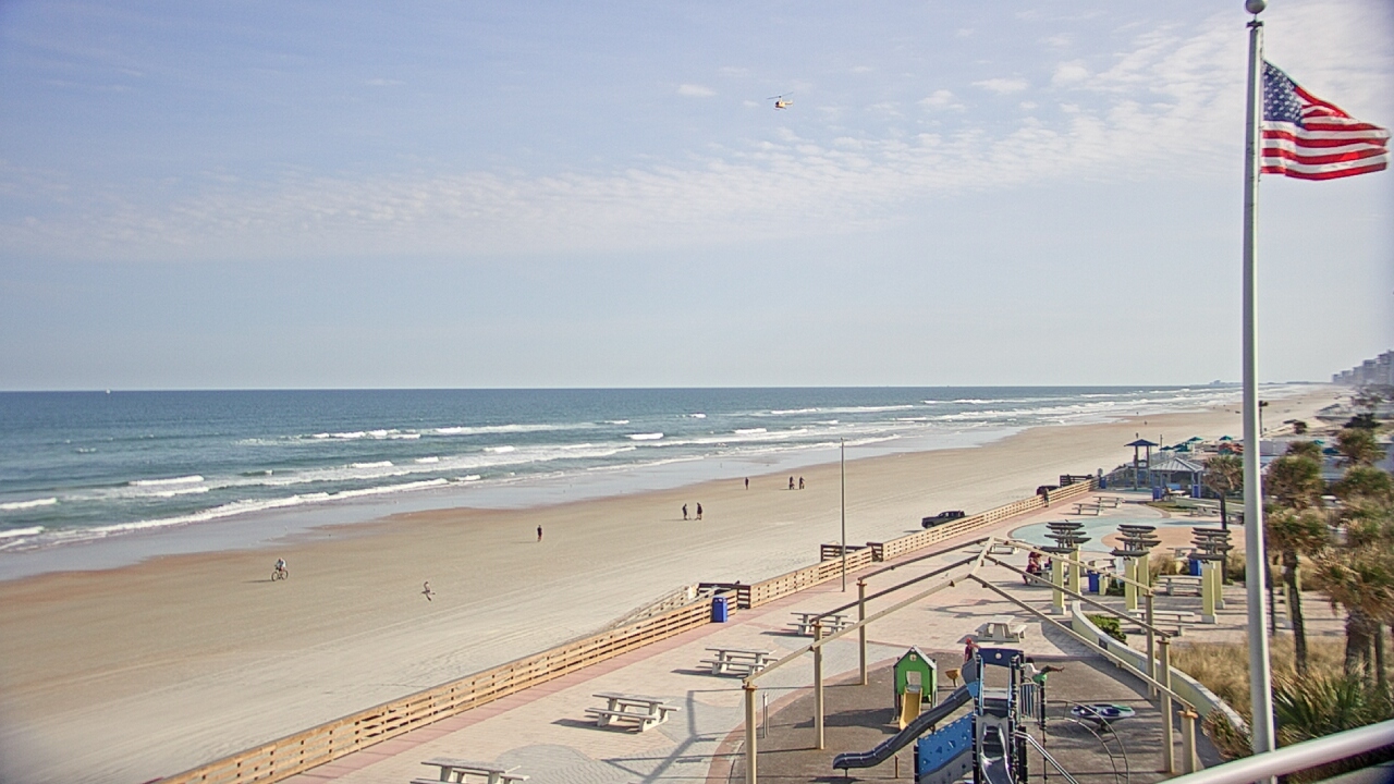 Thumbnail for current weather camera view from Volusia County Lifeguard HQ Admin Center in Daytona Beach, Florida