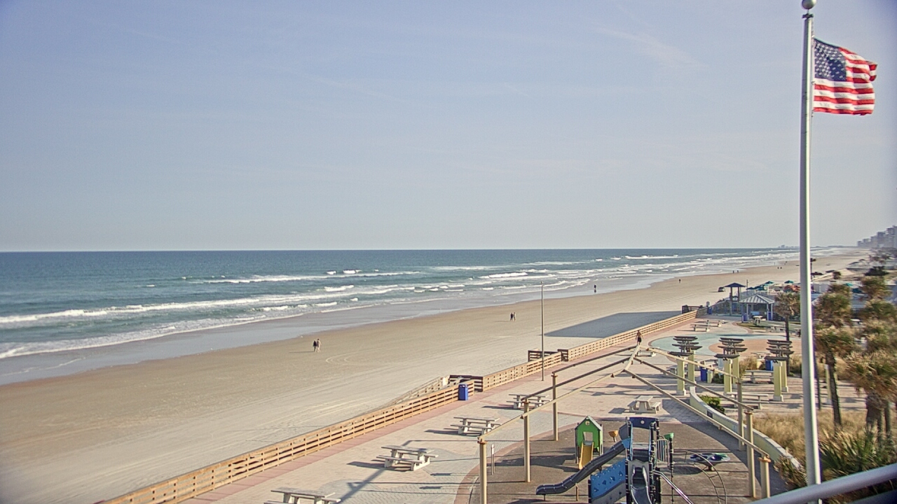 Thumbnail for current weather camera view from Volusia County Lifeguard HQ Admin Center in Daytona Beach, Florida