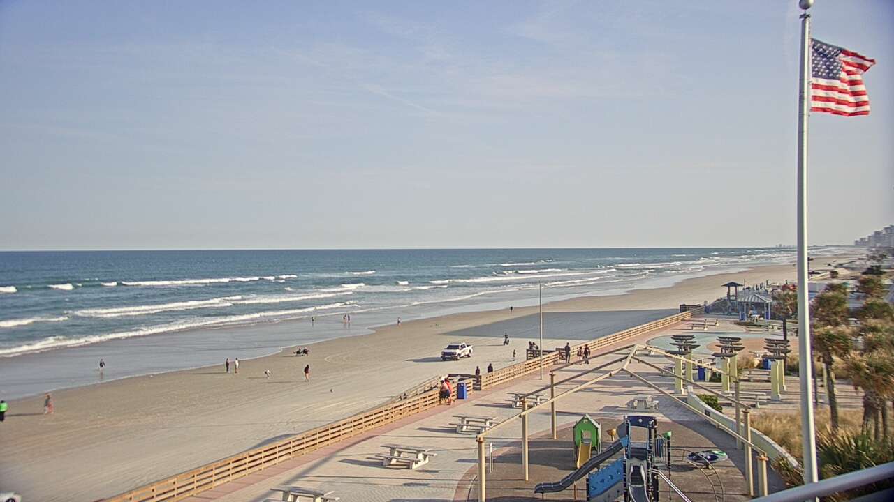 Thumbnail for current weather camera view from Volusia County Lifeguard HQ Admin Center in Daytona Beach, Florida