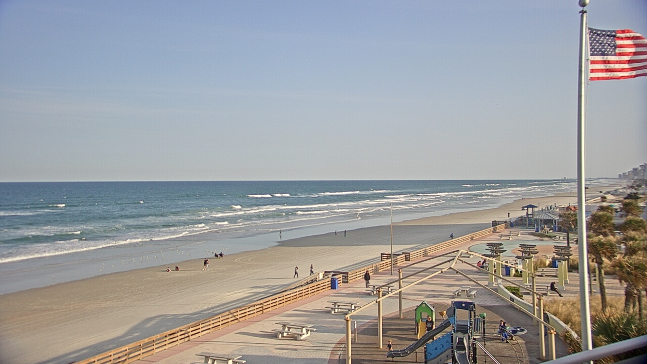 Thumbnail for current weather camera view from Volusia County Lifeguard HQ Admin Center in Daytona Beach, Florida