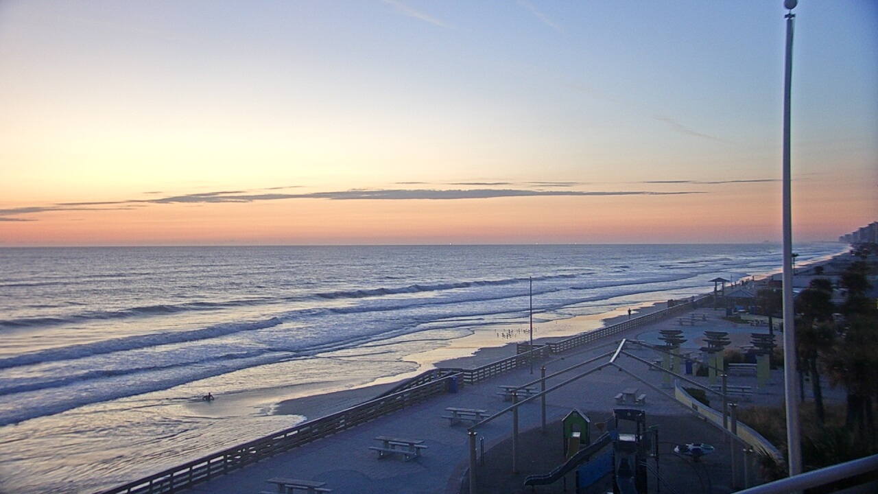 Thumbnail for current weather camera view from Volusia County Lifeguard HQ Admin Center in Daytona Beach, Florida