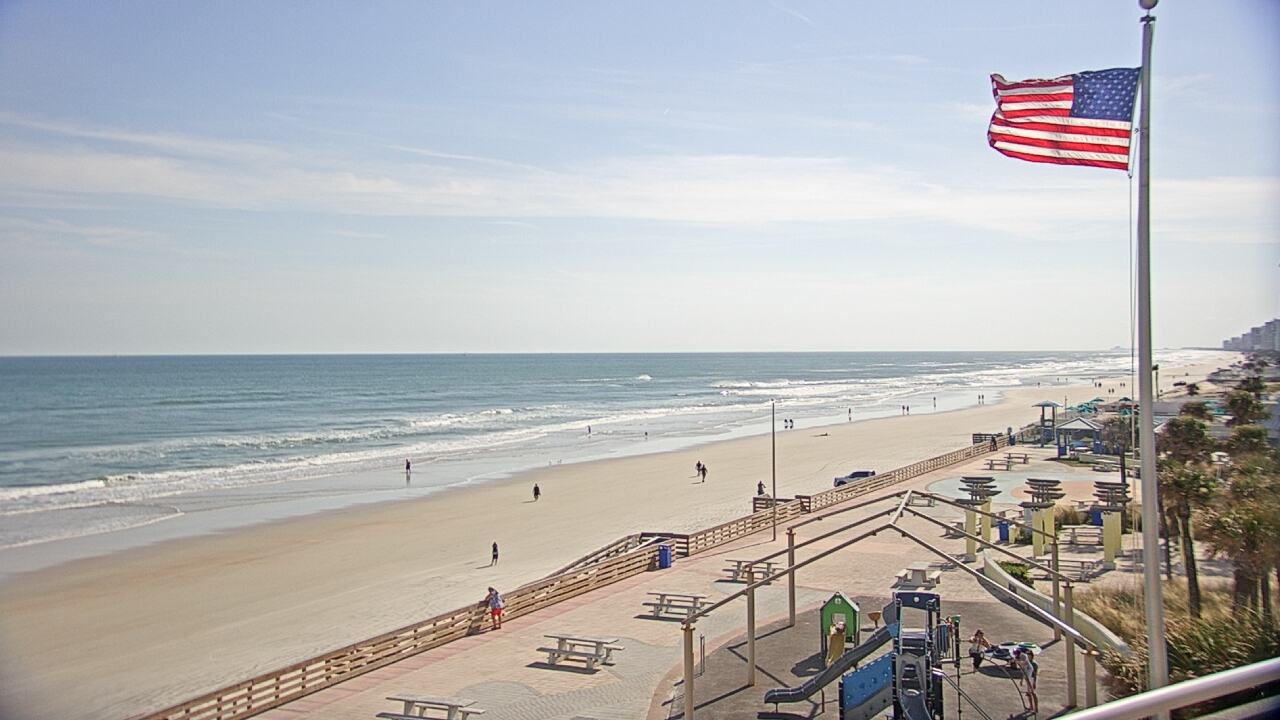 Thumbnail for current weather camera view from Volusia County Lifeguard HQ Admin Center in Daytona Beach, Florida