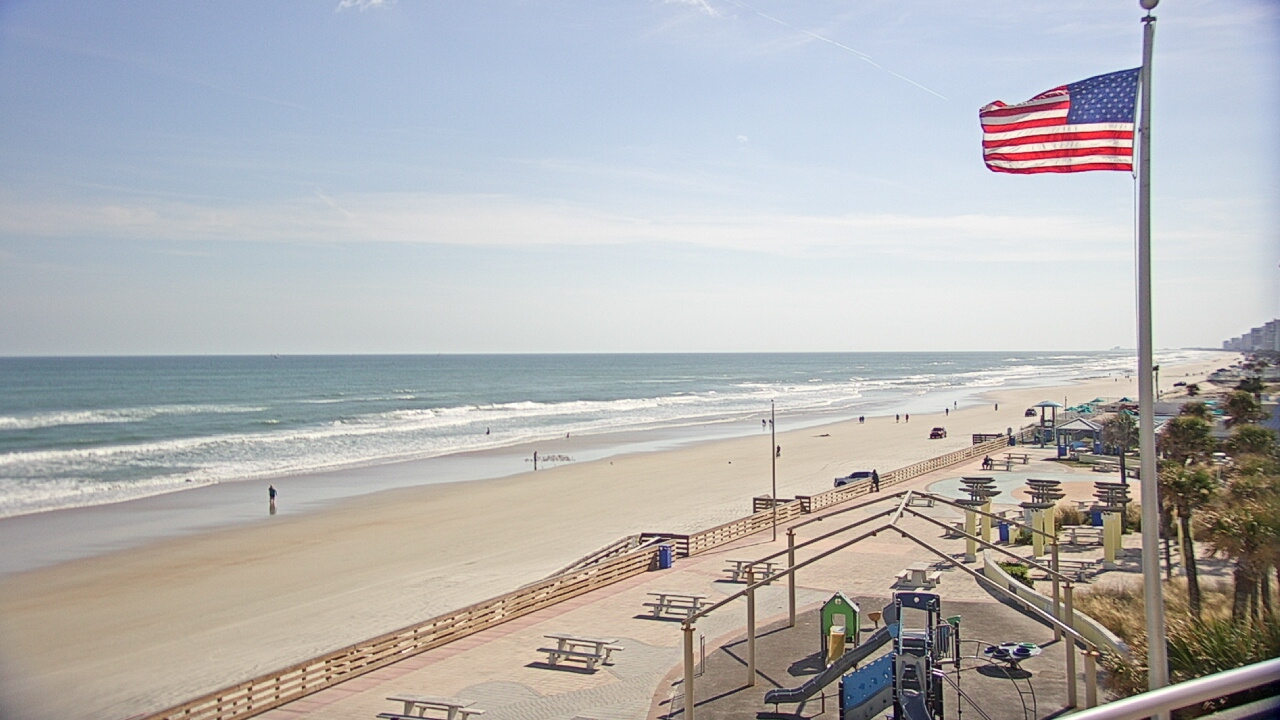 Thumbnail for current weather camera view from Volusia County Lifeguard HQ Admin Center in Daytona Beach, Florida