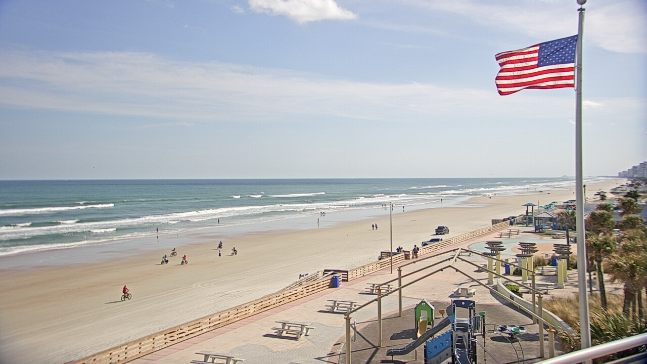 Thumbnail for current weather camera view from Volusia County Lifeguard HQ Admin Center in Daytona Beach, Florida