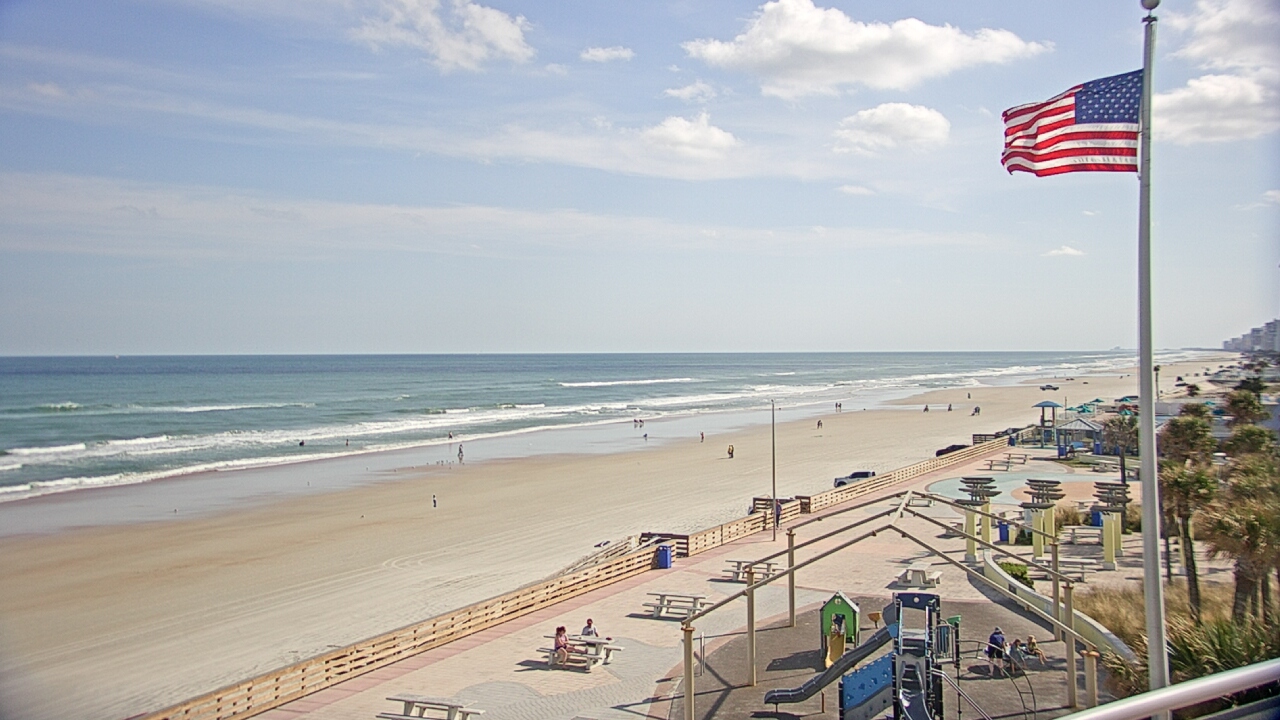 Thumbnail for current weather camera view from Volusia County Lifeguard HQ Admin Center in Daytona Beach, Florida