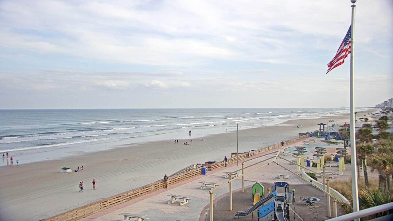 Thumbnail for current weather camera view from Volusia County Lifeguard HQ Admin Center in Daytona Beach, Florida