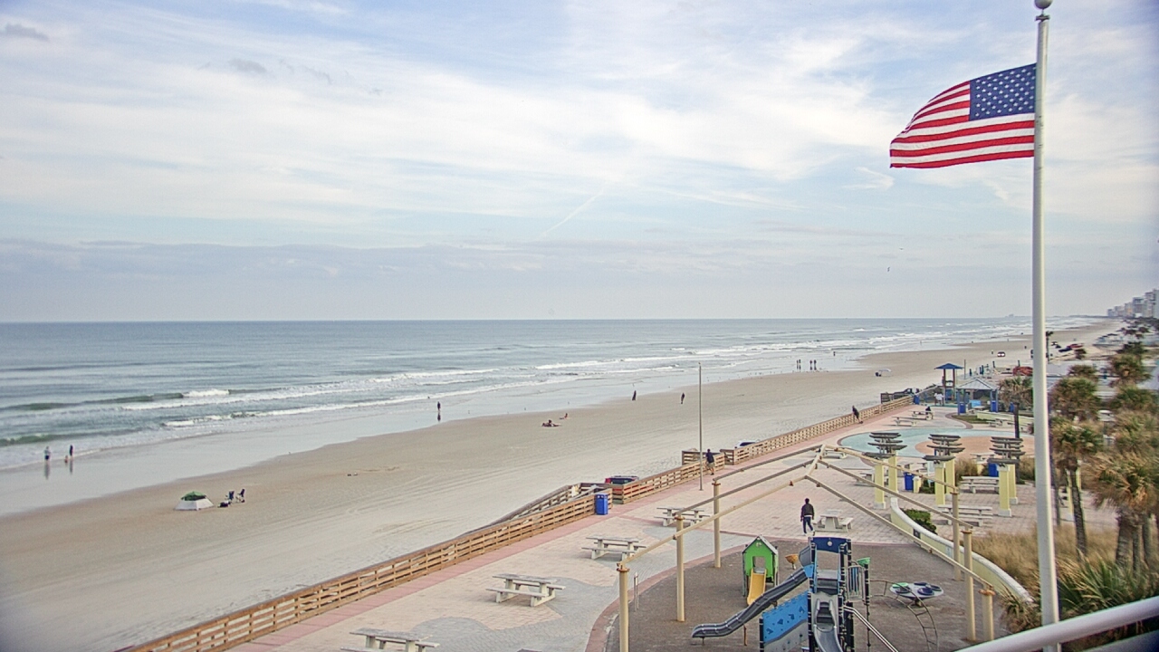 Thumbnail for current weather camera view from Volusia County Lifeguard HQ Admin Center in Daytona Beach, Florida