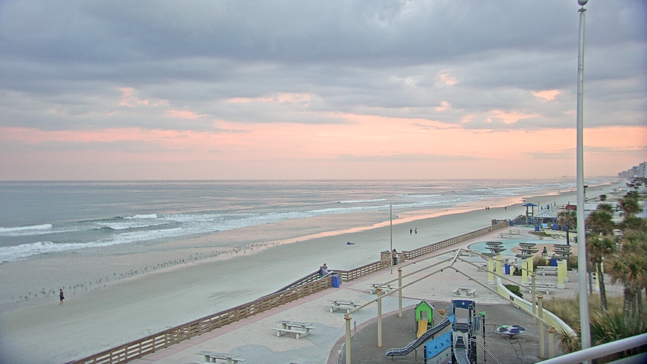 Thumbnail for current weather camera view from Volusia County Lifeguard HQ Admin Center in Daytona Beach, Florida