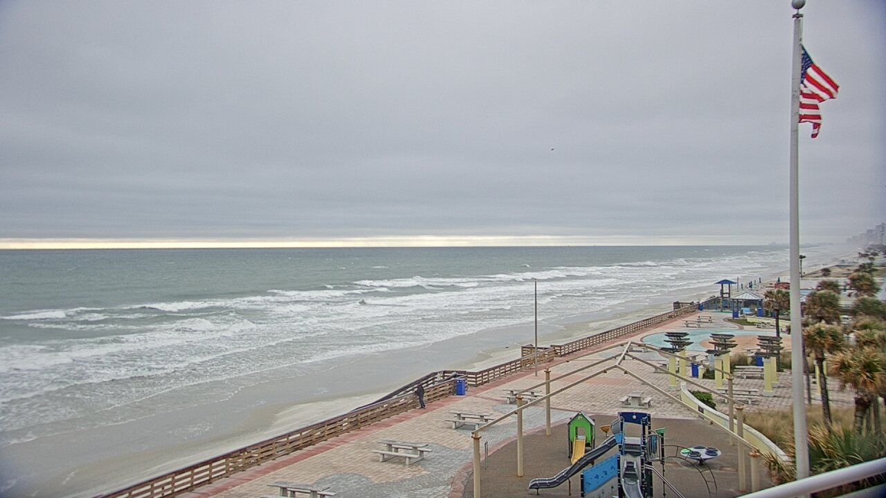 Thumbnail for current weather camera view from Volusia County Lifeguard HQ Admin Center in Daytona Beach, Florida