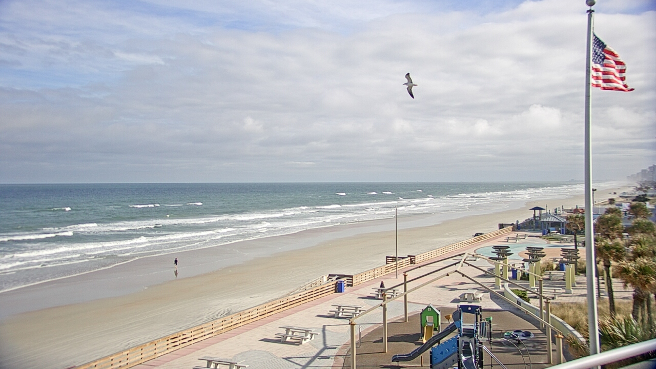 Thumbnail for current weather camera view from Volusia County Lifeguard HQ Admin Center in Daytona Beach, Florida
