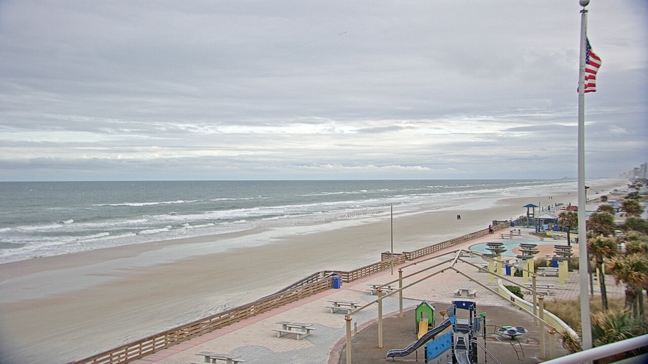 Thumbnail for current weather camera view from Volusia County Lifeguard HQ Admin Center in Daytona Beach, Florida