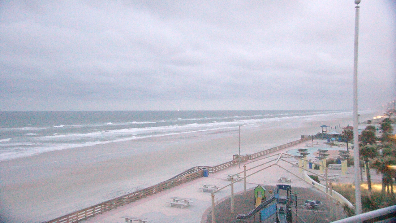 Thumbnail for current weather camera view from Volusia County Lifeguard HQ Admin Center in Daytona Beach, Florida