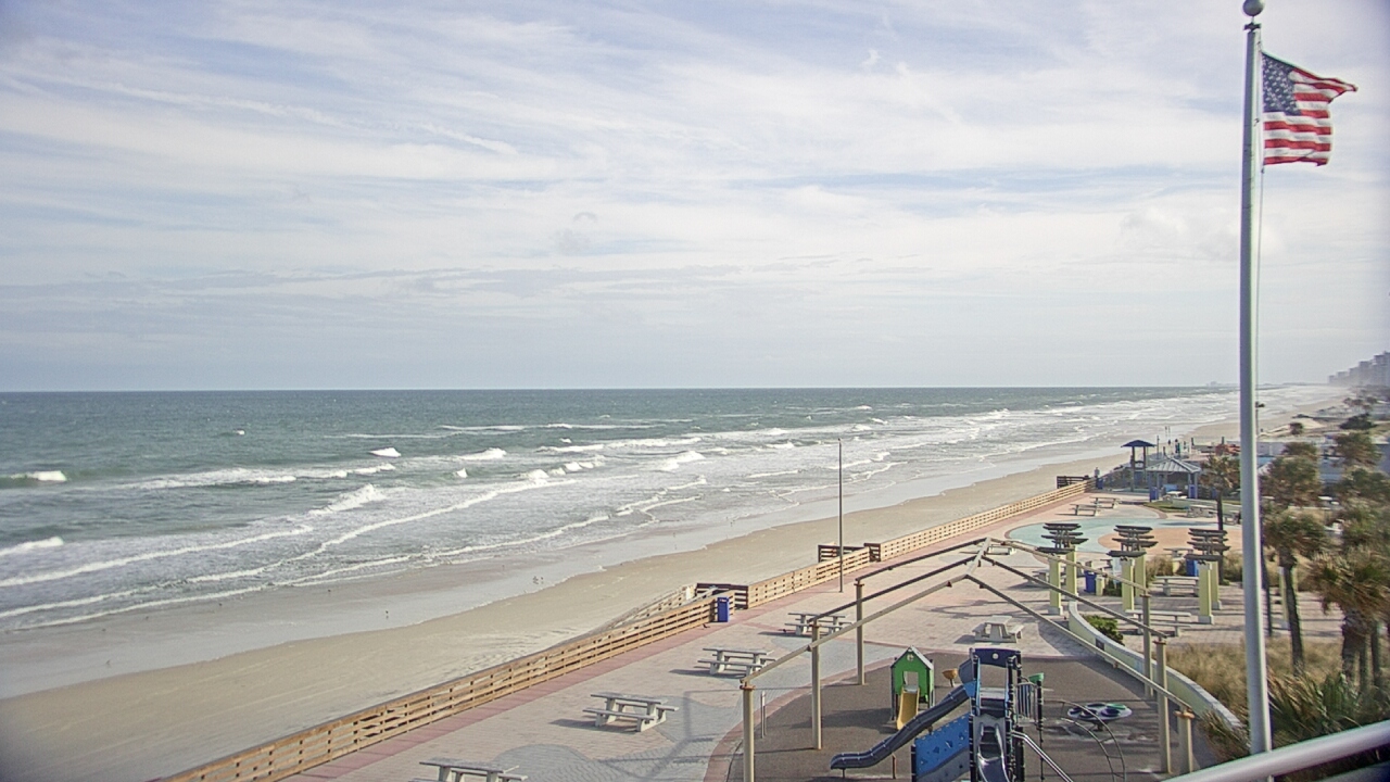 Thumbnail for current weather camera view from Volusia County Lifeguard HQ Admin Center in Daytona Beach, Florida