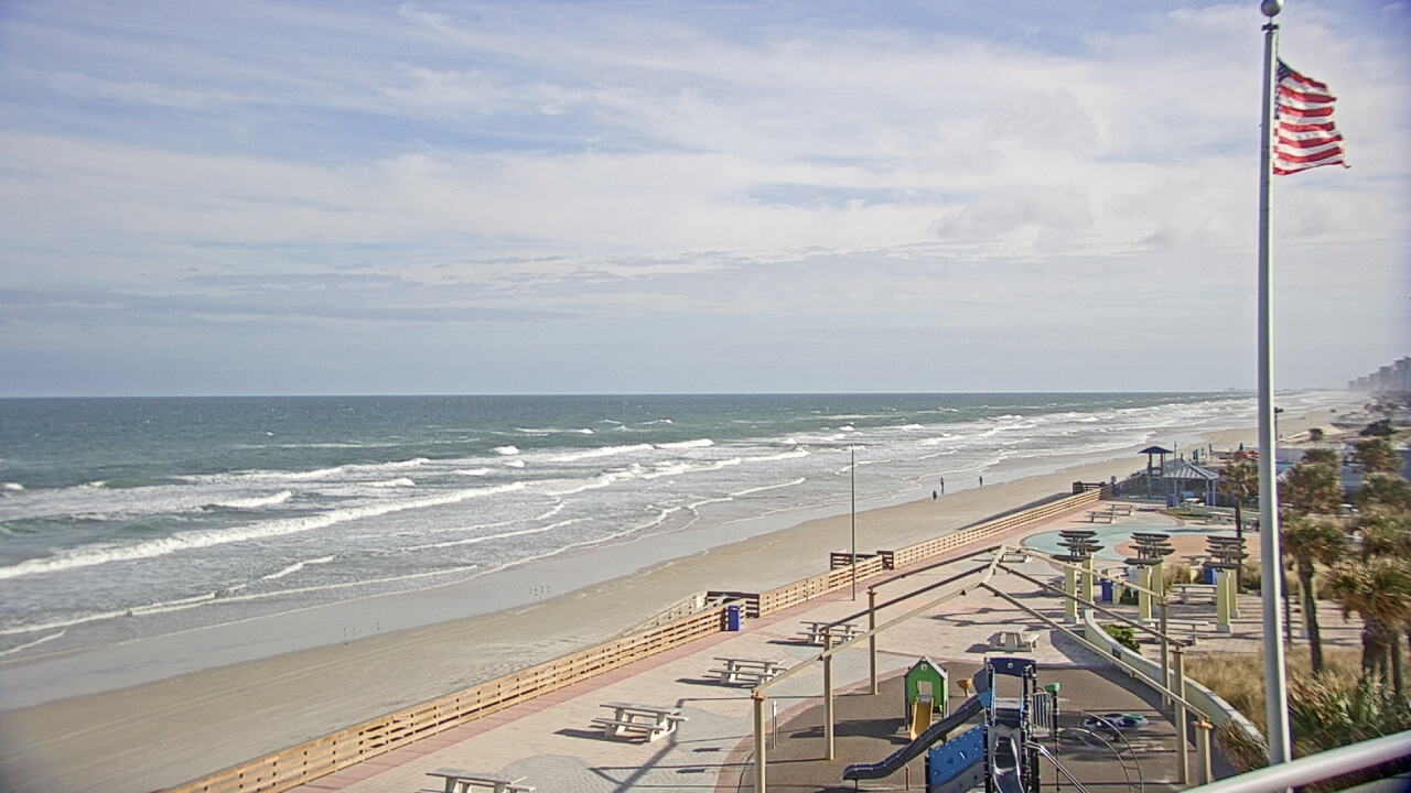 Thumbnail for current weather camera view from Volusia County Lifeguard HQ Admin Center in Daytona Beach, Florida