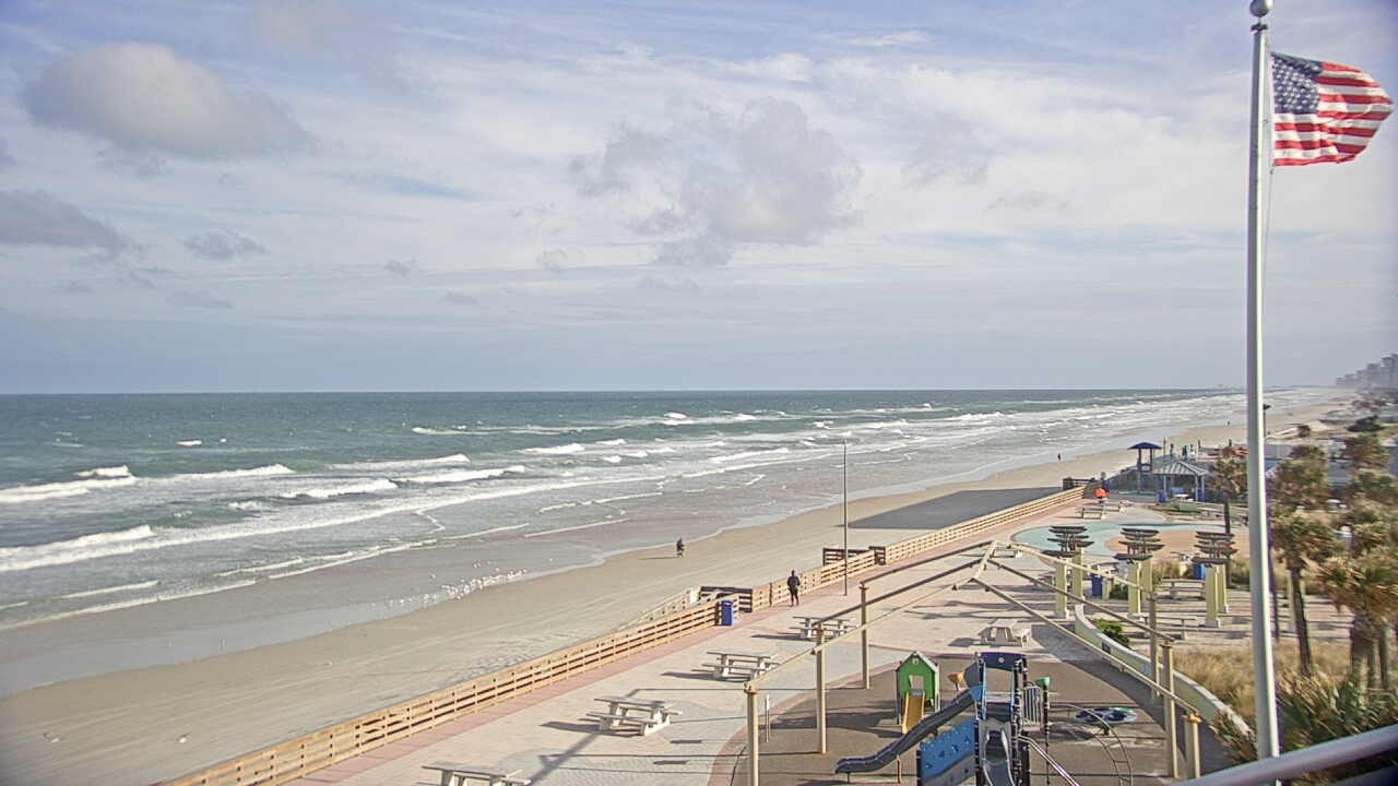 Thumbnail for current weather camera view from Volusia County Lifeguard HQ Admin Center in Daytona Beach, Florida