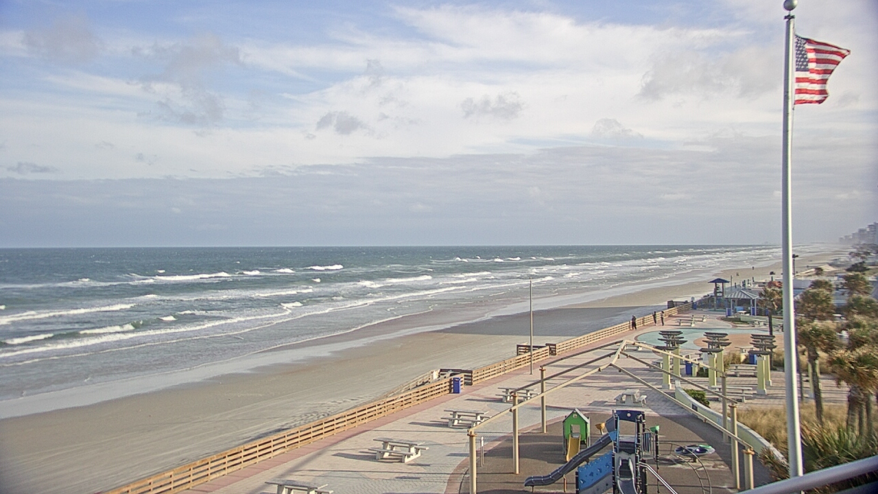 Thumbnail for current weather camera view from Volusia County Lifeguard HQ Admin Center in Daytona Beach, Florida