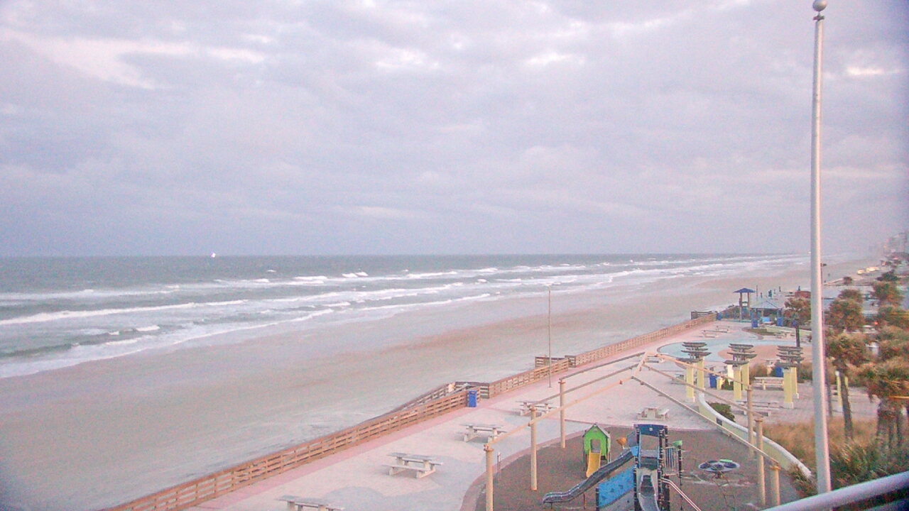 Thumbnail for current weather camera view from Volusia County Lifeguard HQ Admin Center in Daytona Beach, Florida