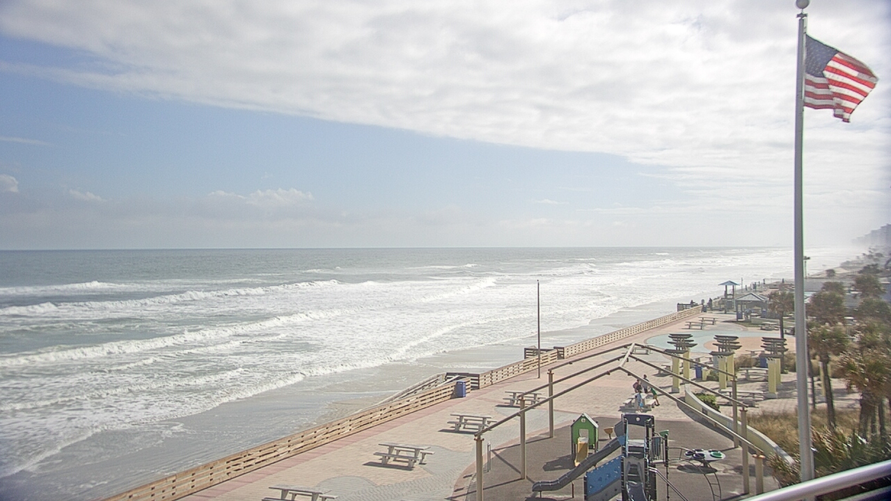 Thumbnail for current weather camera view from Volusia County Lifeguard HQ Admin Center in Daytona Beach, Florida